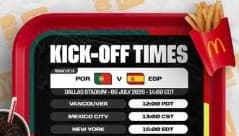 Kick-off times — Portugal v Spain — recent Instagram post